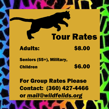 Tour Rates - Adults $8, Seniors, Military, Children $6